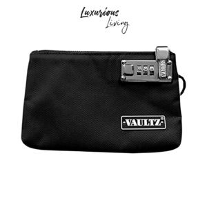 Vaultz Locking 5x8 Medicine Pouch - BLACK